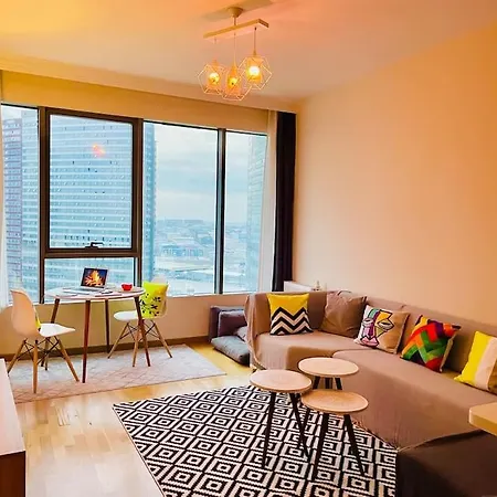 Kozapark 1 Bedroom Lux Apart W/lake View &swimming Pool Апартаменты Стамбул